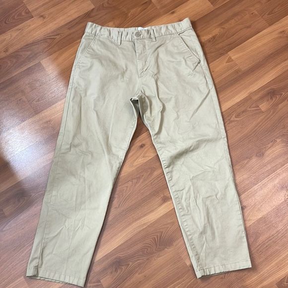 H&M Cotton Chino Khaki size 32x30 NEW - Picture 8 of 9